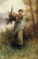 A Pheasant in Hand countrywoman Daniel Ridgway Knight